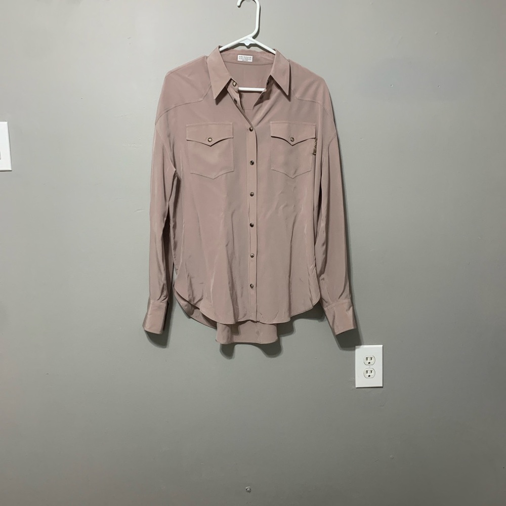 Blush Pink Button-Up Shirt
